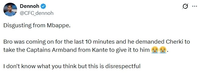 姆巴佩替补登场索要队长袖标引争议